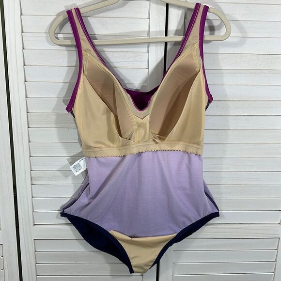 Lands End Slendersuit Size 18DD 18W Ombre NWOT - Picture 9 of 14